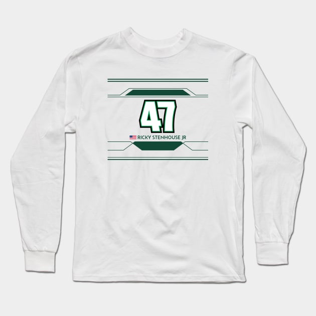 Ricky Stenhouse Jr #47 2023 NASCAR Design Long Sleeve T-Shirt by AR Designs 